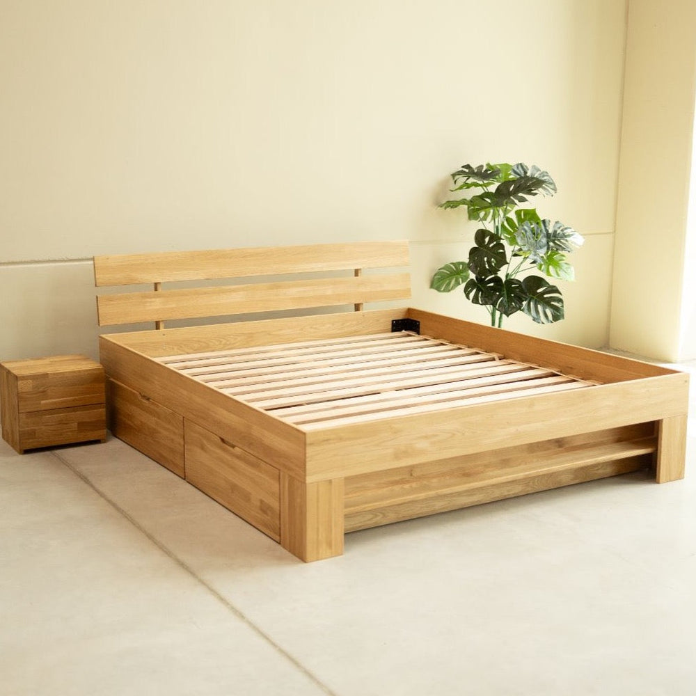 Bett aus massiver Eiche Uppsala | VESKOR