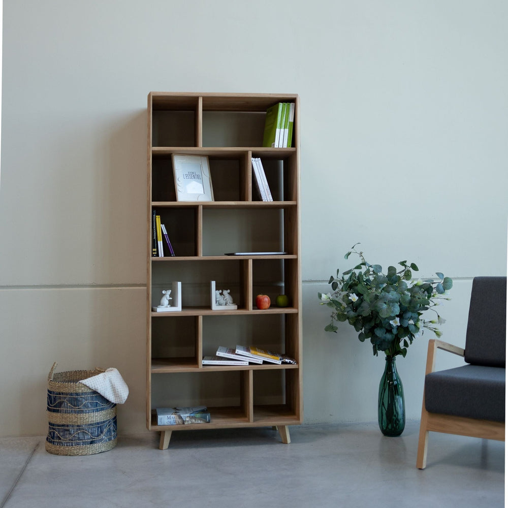 Bücherregal aus massiver Eiche Sweden 1 | VESKOR
