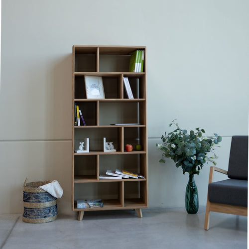 Bücherregal aus massiver Eiche Sweden 1 | VESKOR