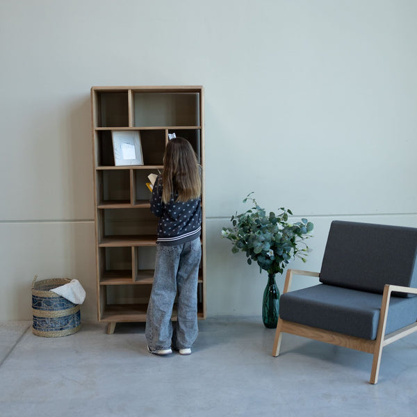 Bücherregal aus massiver Eiche Sweden 1 | VESKOR