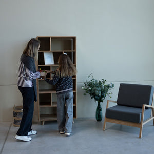 Bücherregal aus massiver Eiche Sweden 1 | VESKOR