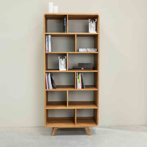 Bücherregal aus massiver Eiche Geneva 2 | NordicStory