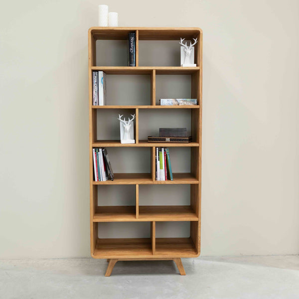 Bücherregal aus massiver Eiche Geneva 2 | NordicStory