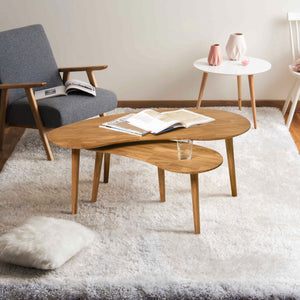 Stapelbare Couchtische aus massiver Eiche Escandi | NordicStory