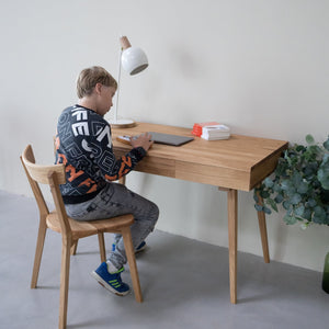 Schreibtisch aus massiver Eiche Malmo 1 | VESKOR