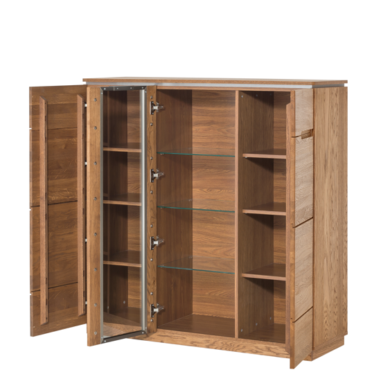 Vitrine aus massiver Eiche MONTENEGRO 48 | LoftStory