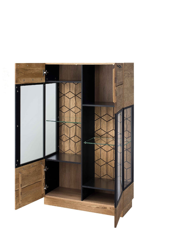 Vitrine aus massiver Eiche MOZAIK 15 | LoftStory