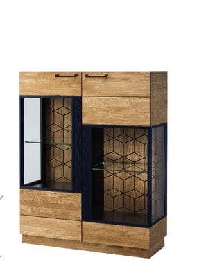 Vitrine aus massiver Eiche MOZAIK 15 | LoftStory