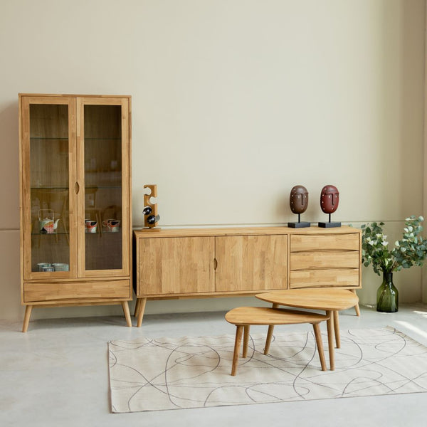 Vitrine aus massiver Eiche Malmo | VESKOR