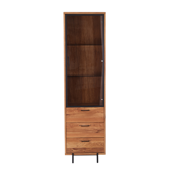 Vitrine aus massiver Eiche Normandy | VESKOR