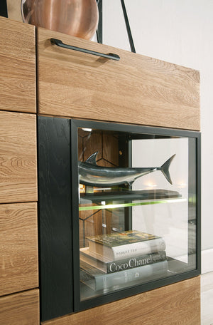 Sideboard aus massiver Eiche Mozaik 47 | LoftStory