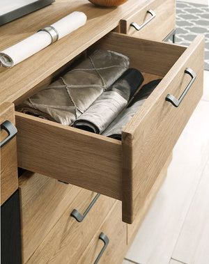 Sideboard aus massiver Eiche Mozaik 47 | LoftStory
