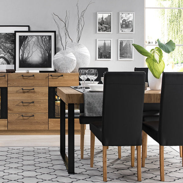 Ausziehbarer Esstisch aus massiver Eiche Mozaik 40 | LoftStory