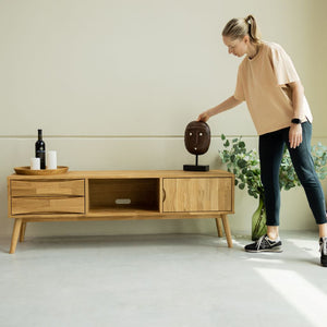 TV-Lowboard aus Massivholz Malmo | VESKOR