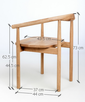 Set aus 2 oder 4 Stühlen aus massiver Eiche Lea | VESKOR