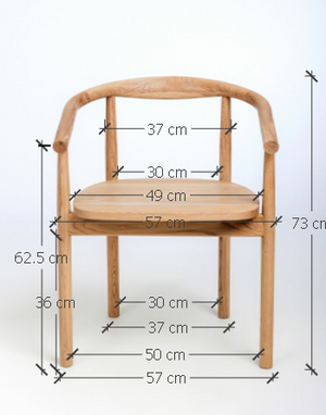 Set aus 2 oder 4 Stühlen aus massiver Eiche Lea | VESKOR