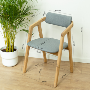 Set aus 2 oder 4 Stühlen aus massiver Eiche Soho, gepolstert | VESKOR