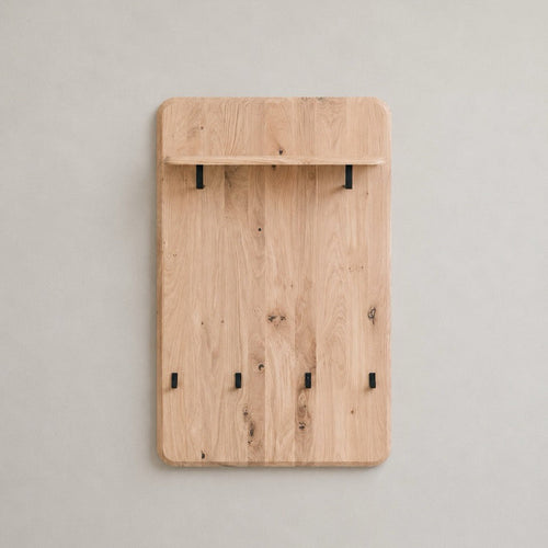 Wandgarderobe Sweden Massivholz Eiche/Nussbaum | VESKOR