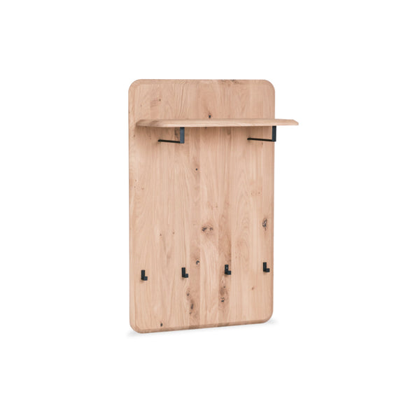Wandgarderobe Sweden Massivholz Eiche/Nussbaum | VESKOR