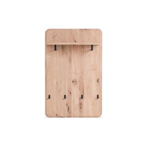 Wandgarderobe Sweden Massivholz Eiche/Nussbaum | VESKOR