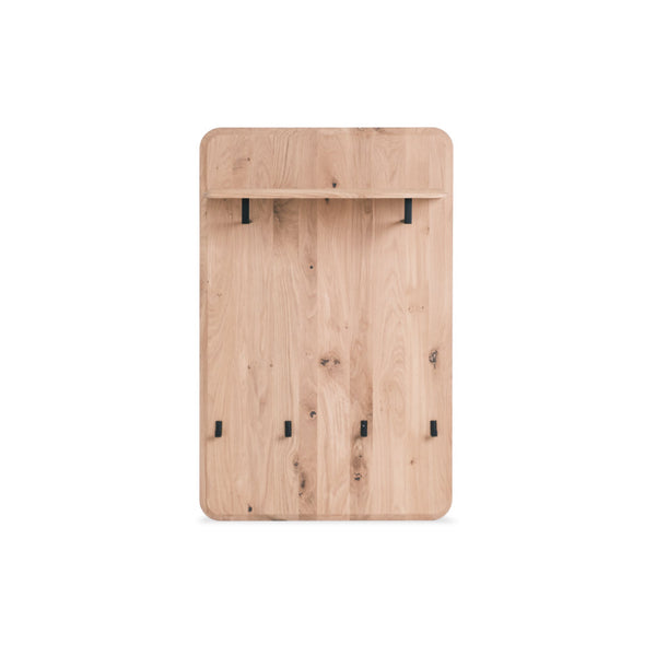 Wandgarderobe Sweden Massivholz Eiche/Nussbaum | VESKOR