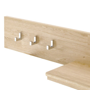 Wandgarderobe aus massiver Eiche Arizona | NordicStory