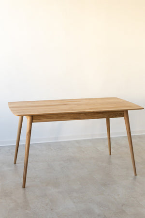 Rectangular dining table of solid oak wood Escandi 1 | NordicStory