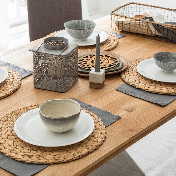 Rectangular dining table of solid oak wood Escandi 1 | NordicStory