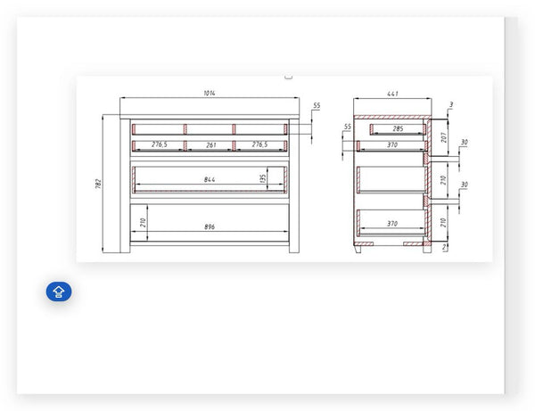 Sideboard aus massiver Eiche Elsa | NordicStory