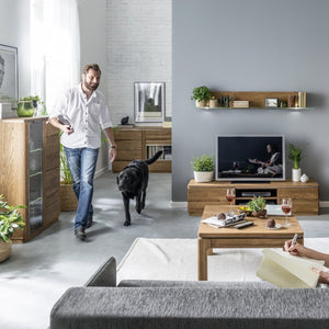 TV-Lowboard aus massiver Eiche Montenegro 47 | LoftStory