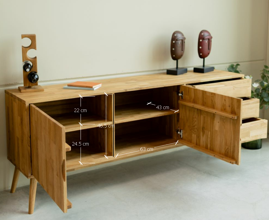 Sideboard aus Eiche Malmo | VESKOR