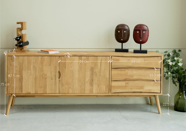 Sideboard aus Eiche Malmo | VESKOR