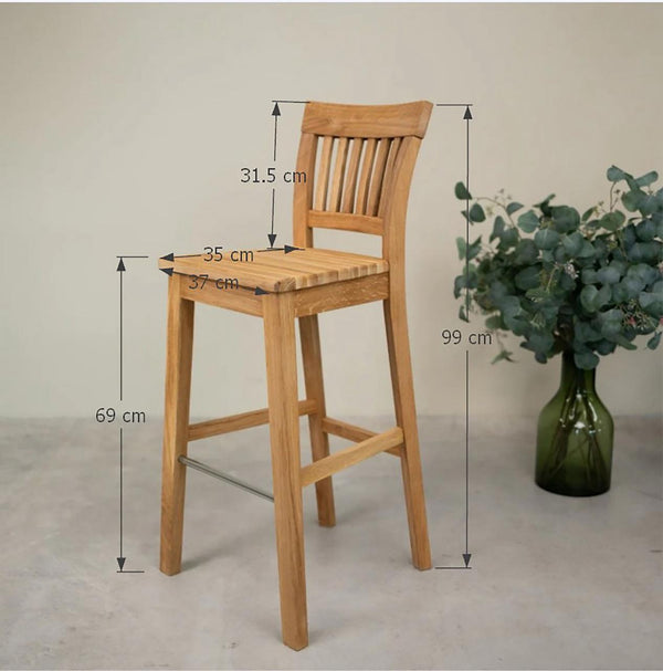 Barhocker aus massiver Eiche Provance | NordicStory