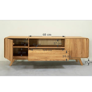 TV-Lowboard aus massiver Eiche Geneva 1 | NordicStory