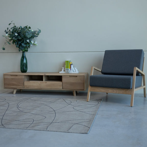 TV-Lowboard aus massiver Eiche Sweden 2 | VESKOR