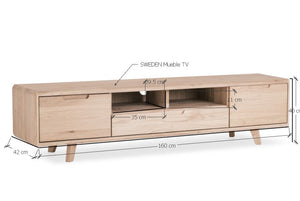 TV-Lowboard aus massiver Eiche Sweden 2 | VESKOR