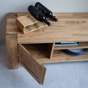 TV-Lowboard aus massiver Eiche Balder | VESKOR