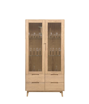 Vitrine aus massiver Eiche Escandi 2 | NordicStory