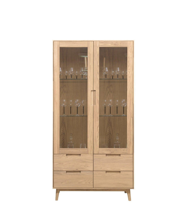 Vitrine aus massiver Eiche Escandi 2 | NordicStory