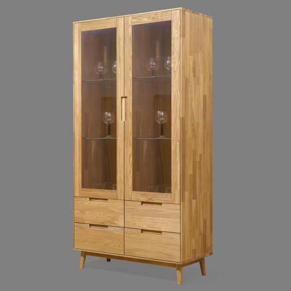 Vitrine aus massiver Eiche Escandi 2 | NordicStory