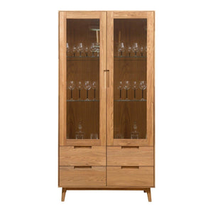 Vitrine aus massiver Eiche Escandi 2 | NordicStory