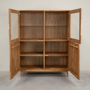 Vitrine aus massiver Eiche Escandi 3 | NordicStory