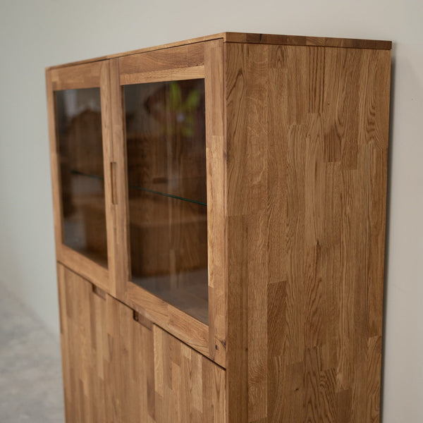 Vitrine aus massiver Eiche Escandi 3 | NordicStory