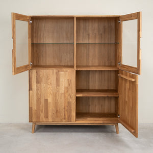 Vitrine aus massiver Eiche Escandi 3 | NordicStory