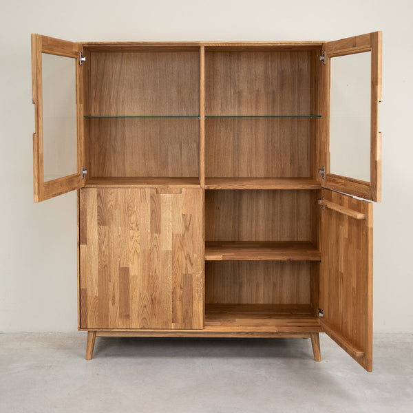 Vitrine aus massiver Eiche Escandi 3 | NordicStory