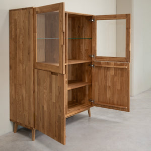 Vitrine aus massiver Eiche Escandi 3 | NordicStory