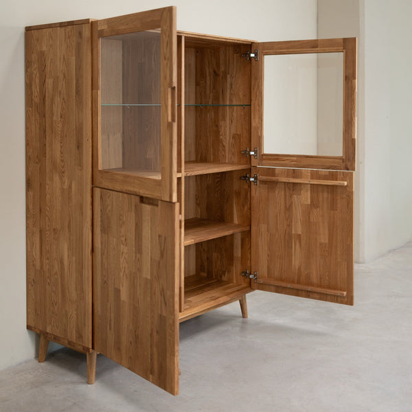 Vitrine aus massiver Eiche Escandi 3 | NordicStory