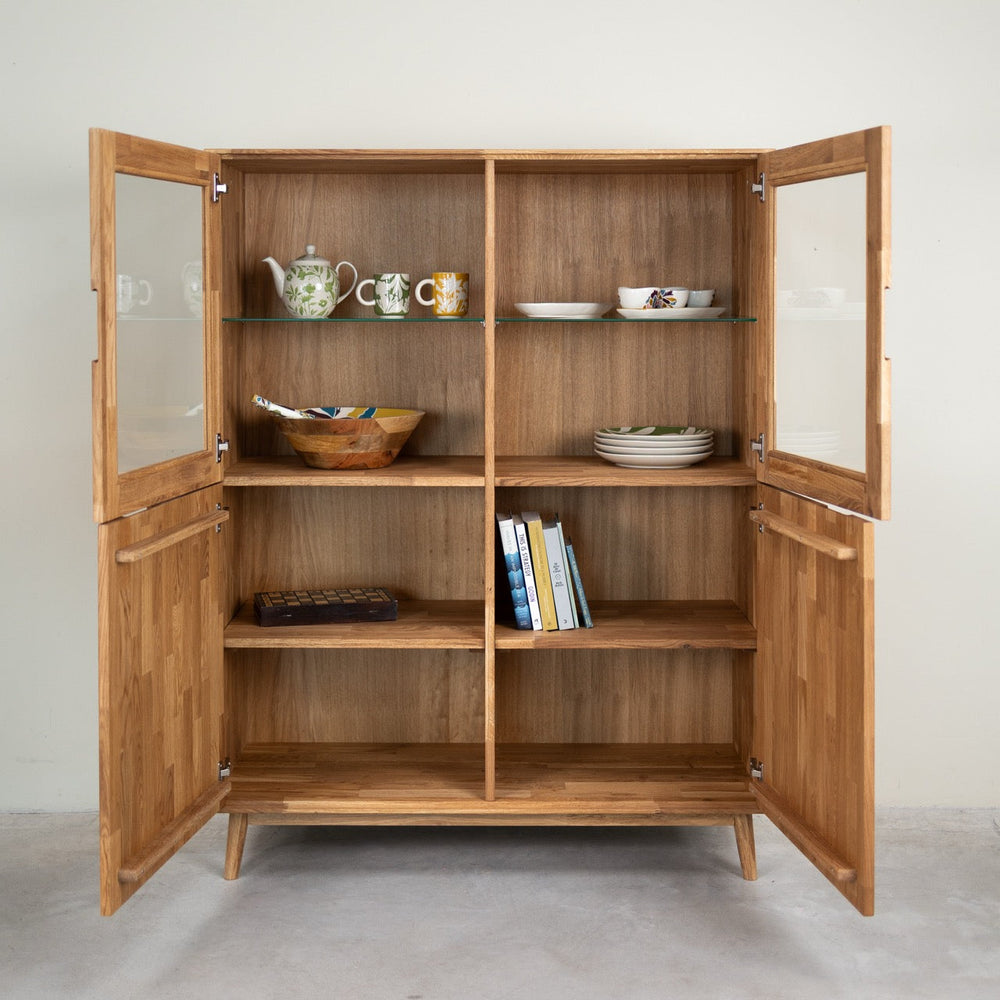 Vitrine aus massiver Eiche Escandi 3 | NordicStory