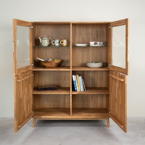 Vitrine aus massiver Eiche Escandi 3 | NordicStory
