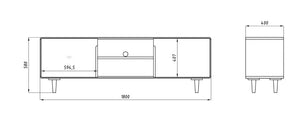 TV-Lowboard aus massiver Eiche Amandi | VESKOR